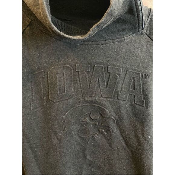 IOWA HAWKEYES by Authentic Brand Black Tube Neck Pullover Sweatshirt Women’s Siz - Picture 2 of 14